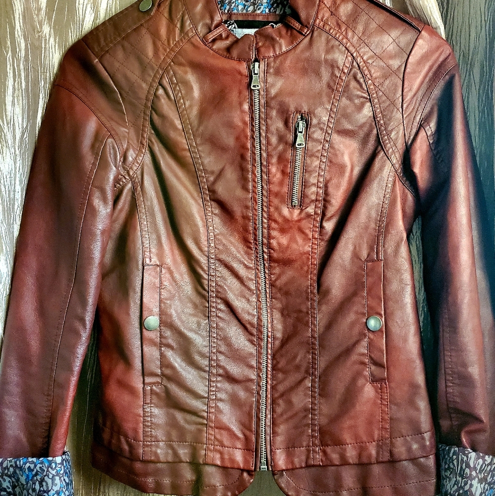 Faux Leather BKE Jacket